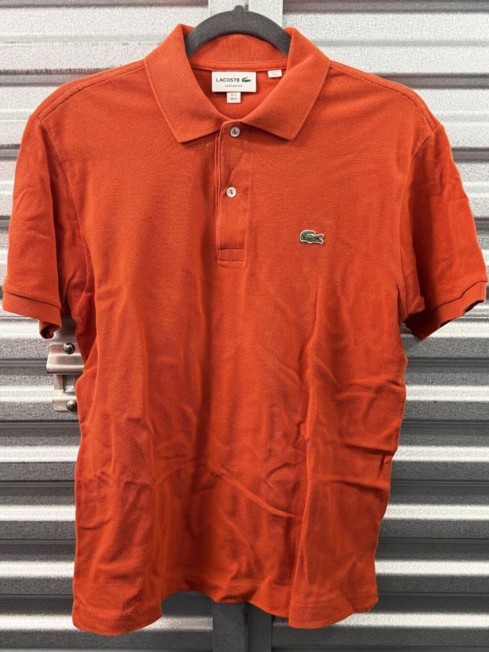 LACOSTE BURNT ORANGE CLASSIC FIT POLO SHIRT
